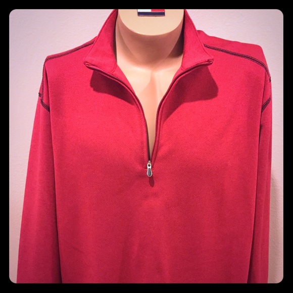 ❤️ 3/$20! ❤️ PEBBLE BEACH 1/2 Zip Long Sleeve Large - Picture 1 of 8